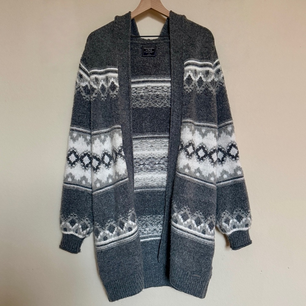Abercrombie & Fitch Fair Isle Duster Cardigan